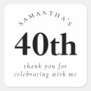 Buscar 40 años pegatinas Blanco y negro