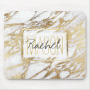 Buscar oro elegante alfombrillas de raton Monogramo