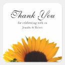 Buscar sunflower cuadradas pegatinas Gracias