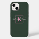 Buscar verde oscuro iphone fundas Iniciales