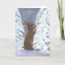 Buscar conejito la tarjetas de navidad Invierno