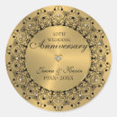 Buscar aniversario boda pegatinas Oro