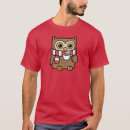 Buscar búho del dibujo animado camisetas Lindo