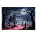 Buscar cementerio espeluznante posters Gótico