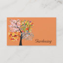 Buscar retiro del árbol tarjetas de visita Paisaje