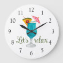 Buscar bebida relojes de pared Tropical