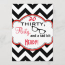 Buscar nerdy invitaciones Rojo
