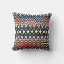 Buscar impresión del ikat cojines Azul