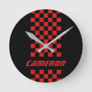 Buscar negro rojo relojes de pared Deportivo