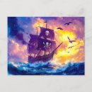 Buscar barcos piratas postales Para niños