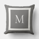 Buscar masculino cojines Monograma