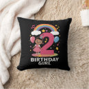 Buscar niña linda cojines Cumpleaños