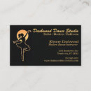 Buscar instructor la danza de tarjetas de visita Bailando