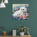 Buscar gato persa blanco posters Gatito