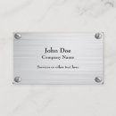 Buscar metal cepillado tarjetas de visita Construcción