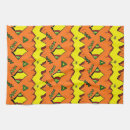 Buscar naranja y negro paños de cocina Gótico