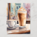 Buscar café postales Acuarela