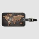 Buscar mapa del mundo etiquetas para maletas Global