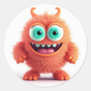 Buscar monster redondas pegatinas Monstruos