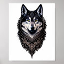 Buscar diseño del lobo posters Cara de lobo