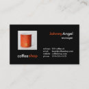 Buscar coffee shop tarjetas de visita Restaurante