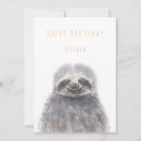 Buscar sloth tarjetas Acuarela