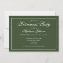 Buscar verde oscuro invitaciones Blanco