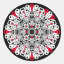 Buscar mandala roja pegatinas Negro