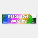 Buscar caniche pegatinas parachoque Amor