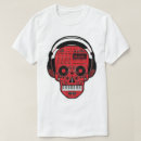 Buscar cráneo de dj camisetas Música