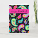 Buscar fucsia y negro tarjetas Para ella