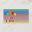 Buscar feliz cumpleaños tarjetas de visita Negocio