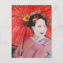 Buscar paraguas rojos postales Geisha