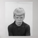 Buscar pelo facial posters Negro y blanco