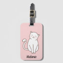Buscar kawaii etiquetas para maletas Gatito