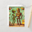 Buscar robot lindo postales Retro