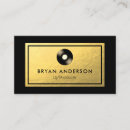 Buscar vinyl record tarjetas de visita Deejay