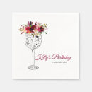 Buscar copa de vino servilletas Floral