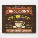 Buscar granos café de alfombrillas de raton Cafetería