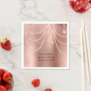 Buscar perla servilletas Oro rosa