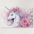 Buscar unicornio lindo puzzles Floral