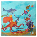 Buscar tiburón azulejos Pulpo