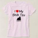 Buscar shih tzu camisetas Silueta