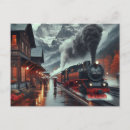Buscar vintage train postales Tren de vapor