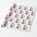 Buscar leopardo papel de regalo Rosa