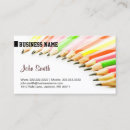 Buscar lápices coloreados tarjetas de visita Lápiz coloreado