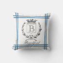 Buscar estilo del vintage cojines Azul
