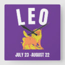 Buscar leo zodiac relojes de pared 6 º leña