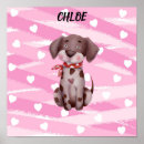 Buscar corazones rosados posters Chica