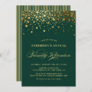 Buscar metal invitaciones Relieve metalizado de oro
